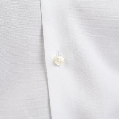 Camicia uomo tinta unita in cotone pin point